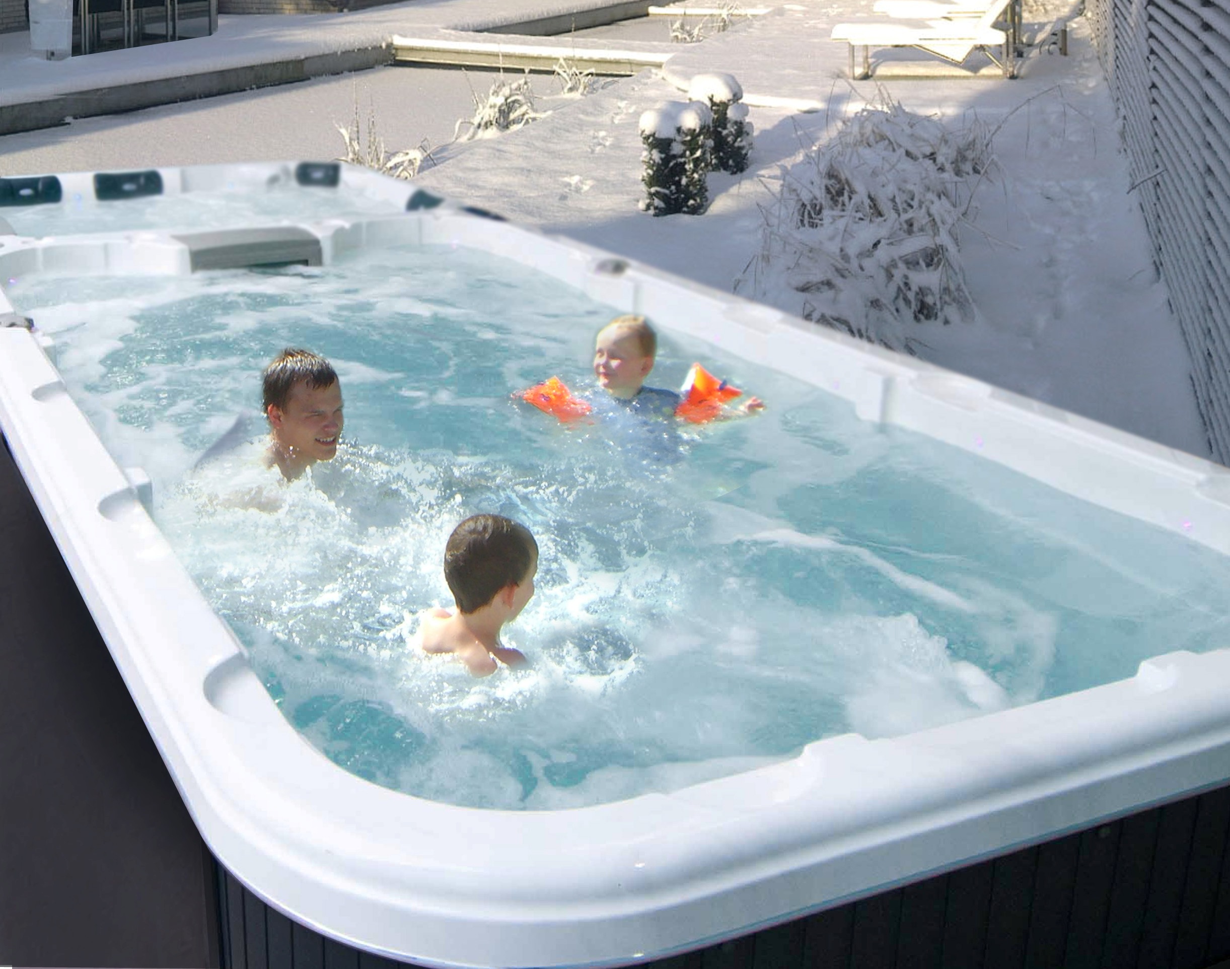 Lær barne å svømme i swimspa